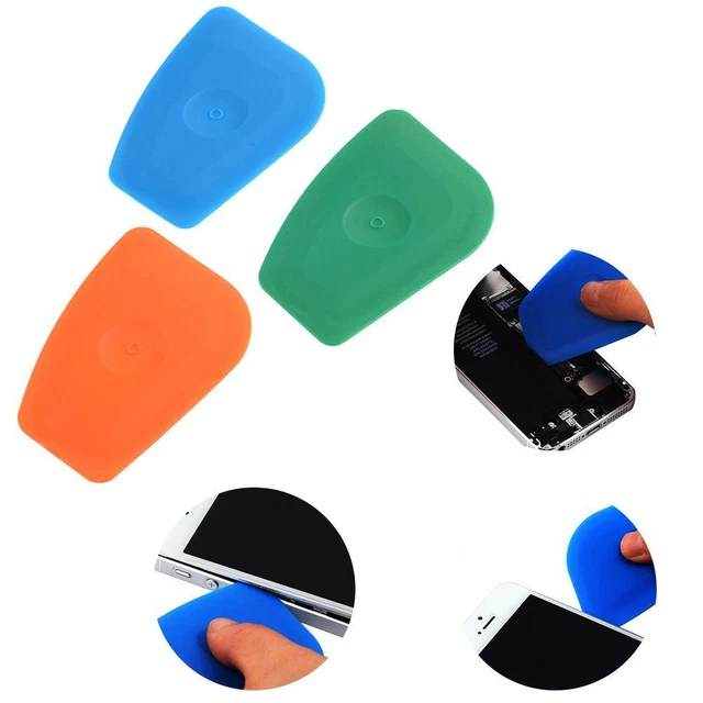 3pcs Plastic Pry Card Phone Repair LCD Screen Back Housing Disassemble Tool fr 2