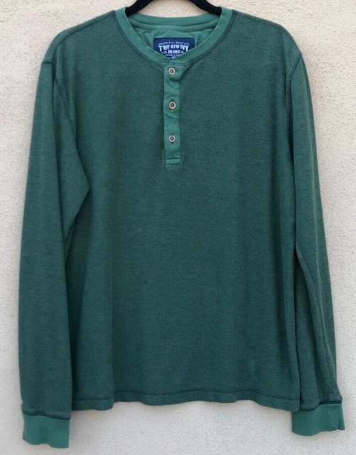 The New Ivy Brand Vintage Classics Men's Henley Shirt - Medium