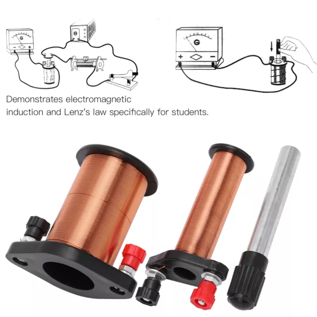 Primary Secondary Coil Electromagnetic Induction Coil Experiment Instrument✪