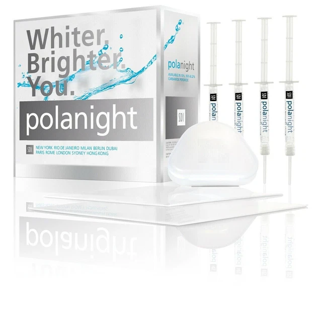SDI Pola Night Kit 16 Percent Dental Tooth Whitening Bleach Kit of 4 X 3gm