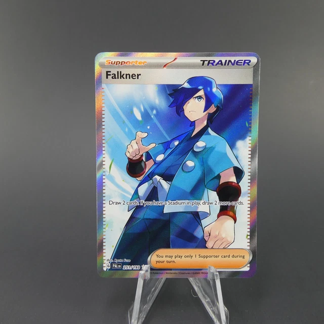 Falkner Full Art Trainer 251/193 Scarlet & Violet Paldea Evolved Pokemon Card NM