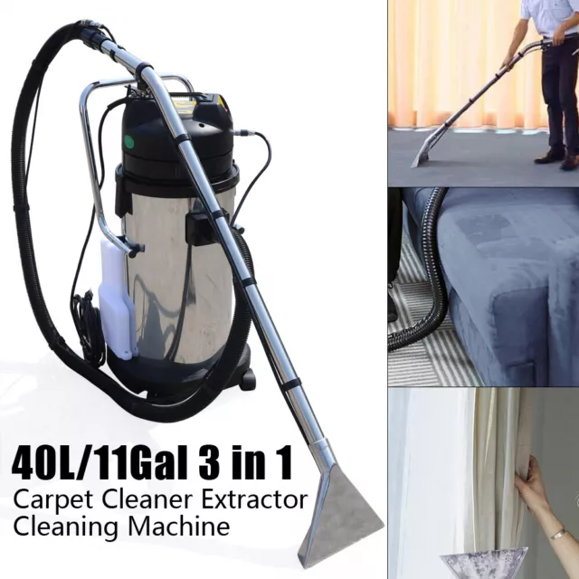 40L Commercial Carpet Cleaning Machine 3in1 Cleaner Pro Vacuum Cleaner Extractor 40L Commercial Carpet Cleaning Machine 3in1 Cleaner Pro Vacuum Cleaner Extractor