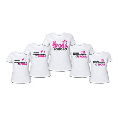 Pacchetto T-Shirt Magliette da Donna Personalizzate per Addii al Nubilato "Af...