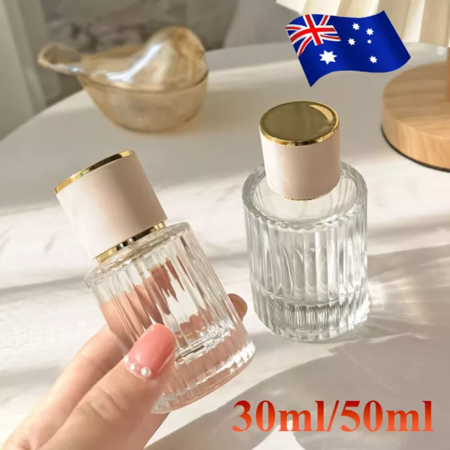 30/50ML Refillable Perfume Atomizer Empty Glass Spray Bottle Containers Clear