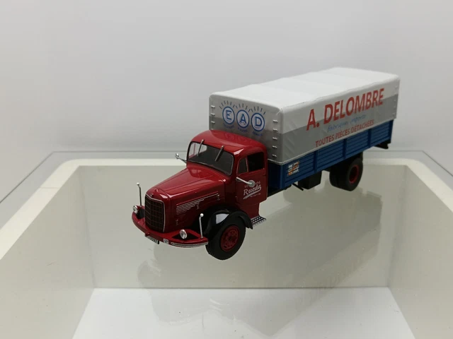 Miniature IXO Camion Mercedes L 325 Bâché Vert Échelle 1/43 Série Limitée