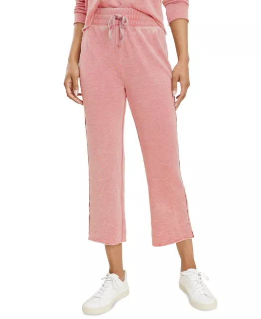 Splendid Women's Costa Mesa Crop Tie Waist Pants Pink Size Medium 2