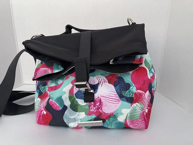 SAMANTHA BROWN To-Go Convertible Backpack & Insulated Lunch Tote Orchid Camo Set 17