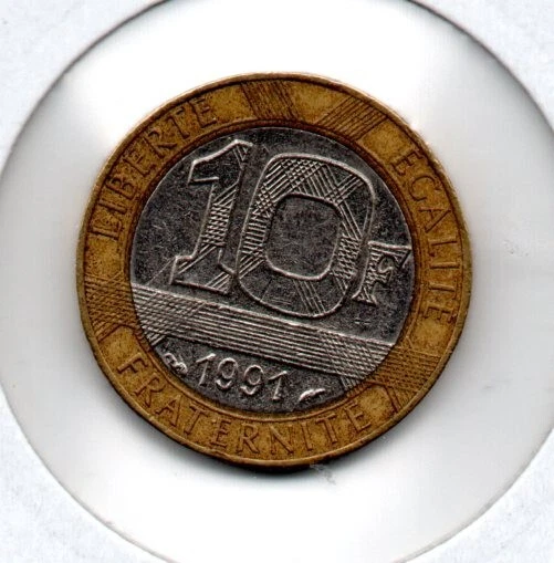 10 francs Génie de la Bastille 1991  - ancienne monnaie France