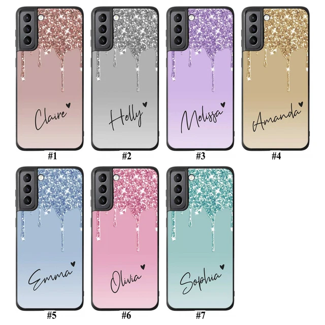 Custodia per telefono personalizzata con nome personalizzato iPhone in morbido gel trasparente. SAMSUNG, - Italia