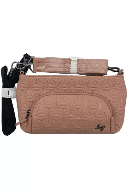 Lug RFID Vegan Faux Leather Crossbody Flyer VL Blush