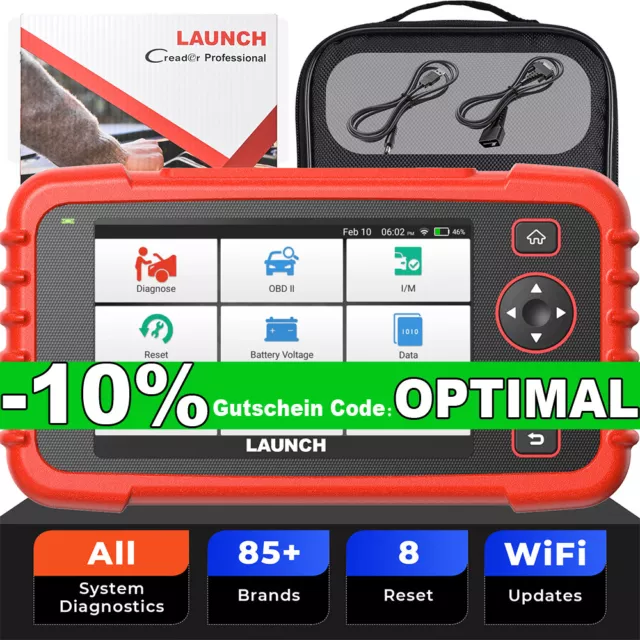 Launch CRP129X Plus Profi KFZ OBD2 Diagnosegerät Auto Scanner ALLE SYSTEM TPMS