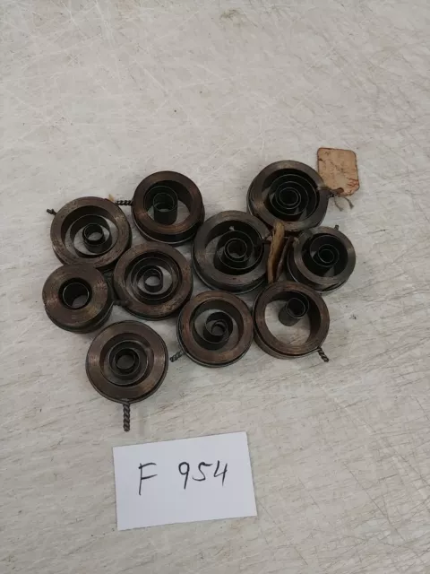 10 Assorted Clock  Mainsprings New/Old Stock