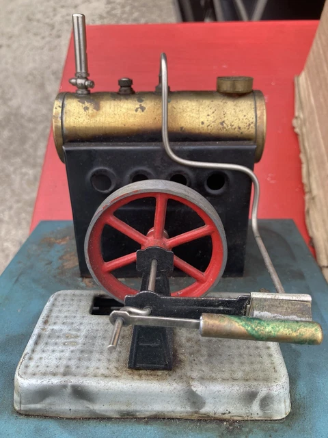 Jouet Ancien Machine à Vapeur Avec Transmission – Mécanique – Collection