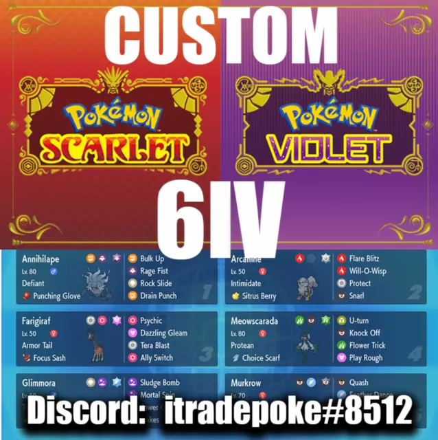 Pokemon Scarlet and Violet MIMIKYU Shiny 6IV / Competitive Set