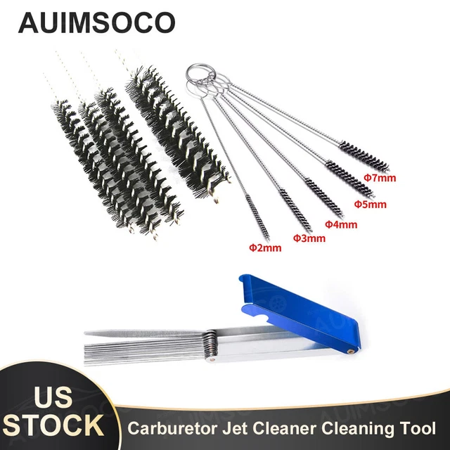 AUIMSOCO Parts Motorcycle Carburetor Carbon Dirt Jet Remove Cleanup Kit Tool Set