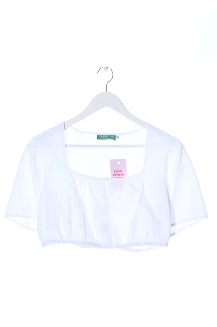 Camicia tradizionale country line donna taglia DE 42 bianco casual look