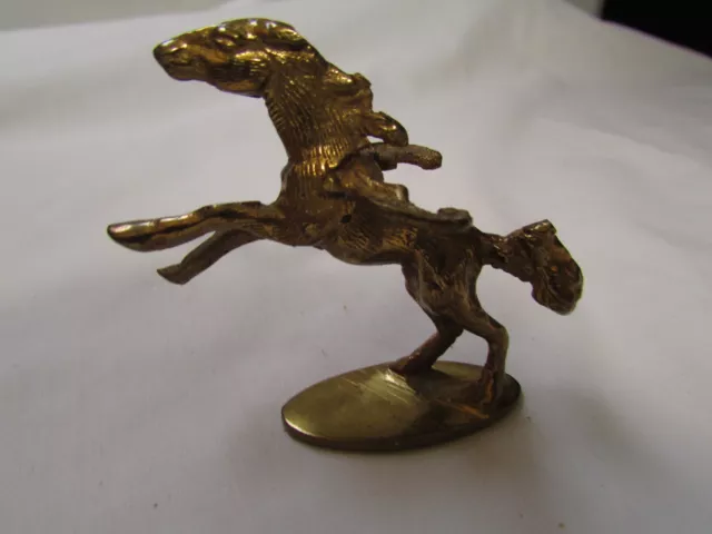 Vintage Brass Winged Pegasus 2 1/2 Height 2