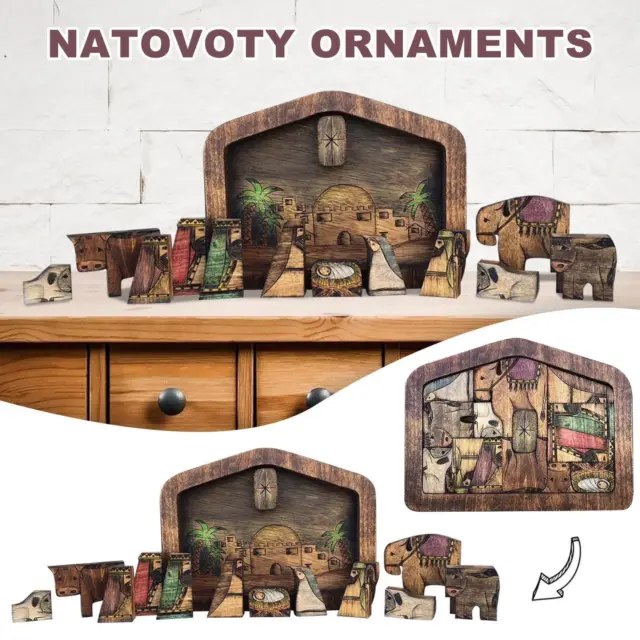 3D Wooden Jesus Jigsaw Puzzle Statue, Nativity Jigsaw Puzzle for Wood Burnt Design, Jesus Kr