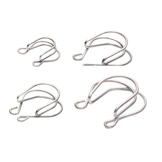 2PCS 14mm 18mm 24mm Stainless Steel Keck Clip Pipe Bong Adapter Connector Water