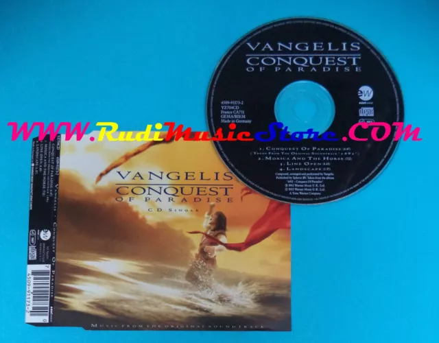 CD Singolo Vangelis Conquest Of Paradise YZ704CD EUROPE 1992 no mc lp vhs (S24)