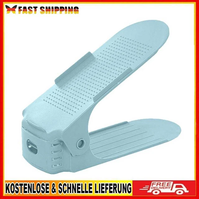 Ecotrump 1 stück Kunststoff Doppelschicht Schuhregal Verstellbare Schuhe Halter
