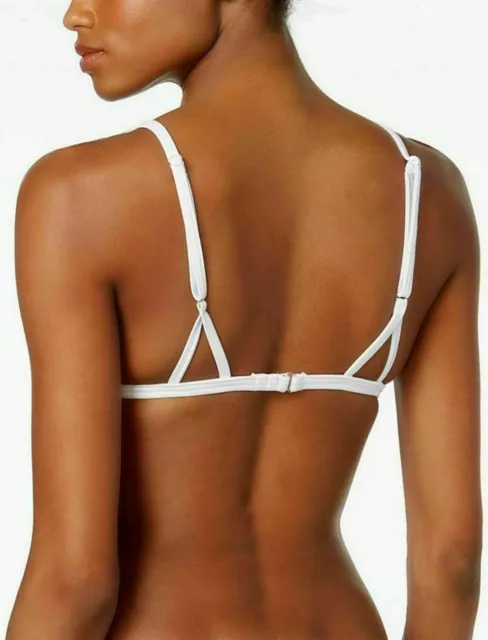 Hula Honey Colorblocked Triangle Push-Up Bikini TOP ONLY w contrast stitching 2