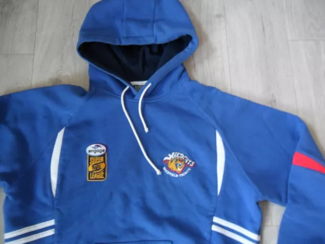 Wakefield Trinity Wildcats  Rugby League Hoodie Size Medium Mens Must L@@K!!! 2