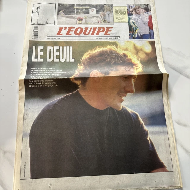 L'Équipe Magazine N°637 - Hommage à Ayrton Senna Avec Tiozzo Et Limoges - Bon état