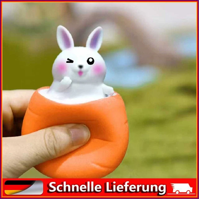 Juguete animal suave para aliviar la ansiedad juguete de Pascua zanahoria conejo juguetes con forma de conejo regalos para adolescentes