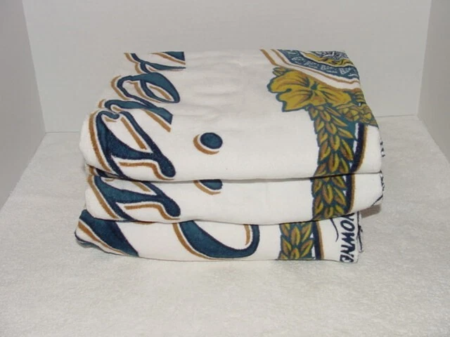 Budweiser Beach Towel 62X34 Official Merchandise All Cotton Lot Of 3 All Nwt