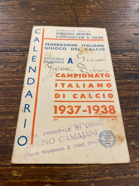 Calendario da tasca Calcio 1970-1971 Serie A e Serie B Viamal R503 ^