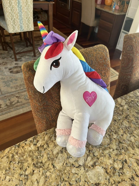 JOJO SIWA UNICORN Sparkle Rainbow Nickelodeon Plush Stuffed Toy Animal