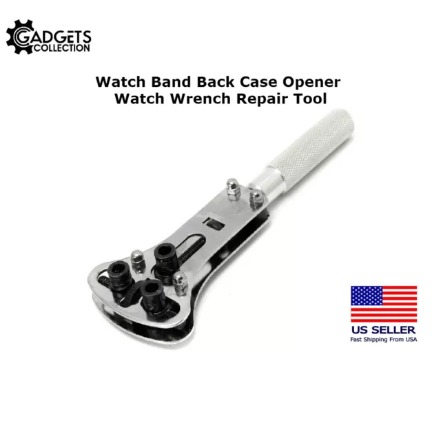 Watch Band Case Back Opener Battery Screw Remover Wrench Repair Tool