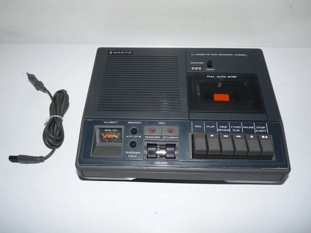 ancien lecteur enregistreur K7 cassette audio sanyo m-2599LL / testé ok