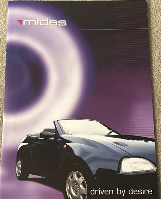 The Midas Range Original Car Sales Information Brochure Frameable