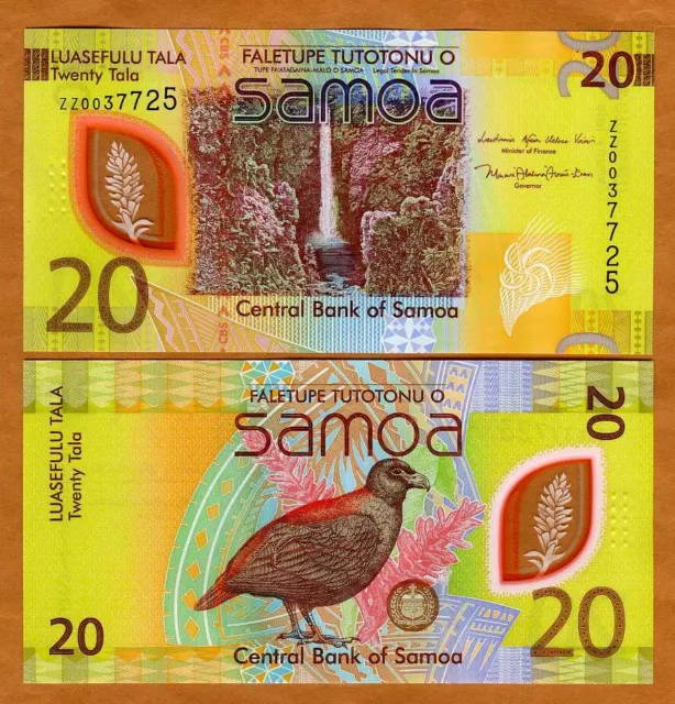 Western Samoa, 20 Tala, ND (2024), P-New, Polymer, ZZ-Prefix UNC   REPLACEMENT