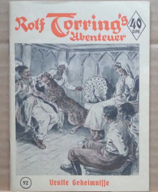 ROLF TORRING's Abenteuer   Nr. 92  (Zust. 0-1/1+)   -Nachkrieg-