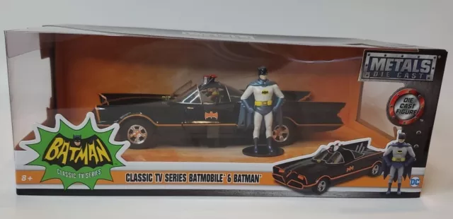 Batman Batmobile 1966 Classic TV Series with Batman and Robin JADA