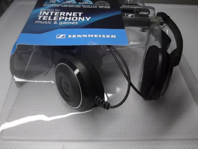 casque sennheiser headset pc8 usb/ internet téléphonie musique jeux 2