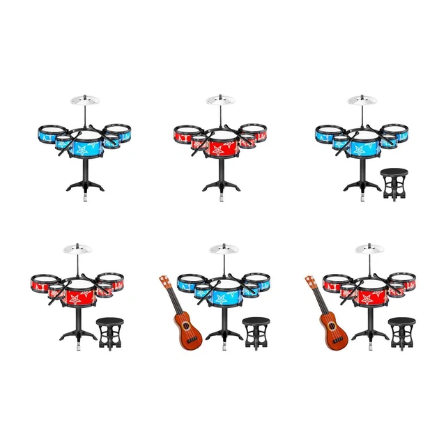 Simulation Kids Drum Toys Playset Early Educational Toys Jazz Drum Musical Toys