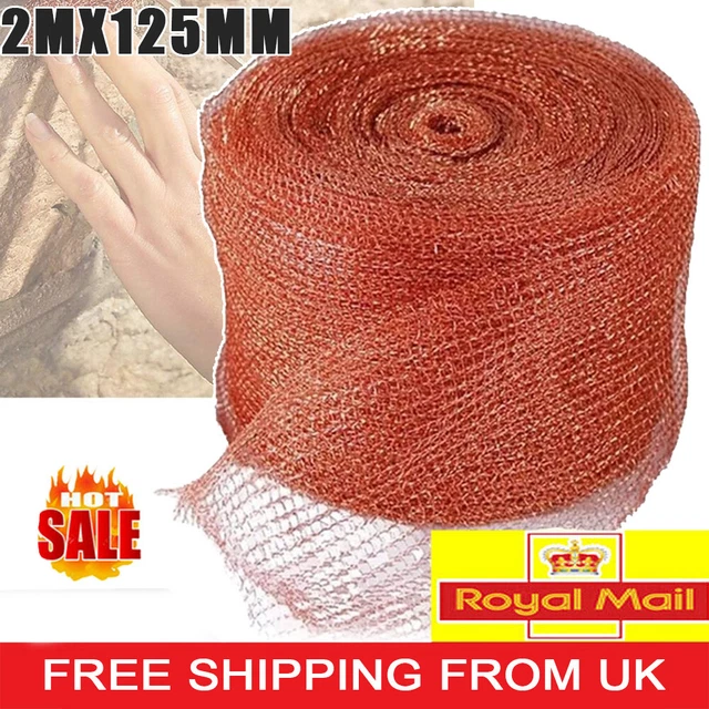 Copper Rodent Pest Control Mesh Rat Mesh Bird & Snail Repellent 12 Metre Rolls