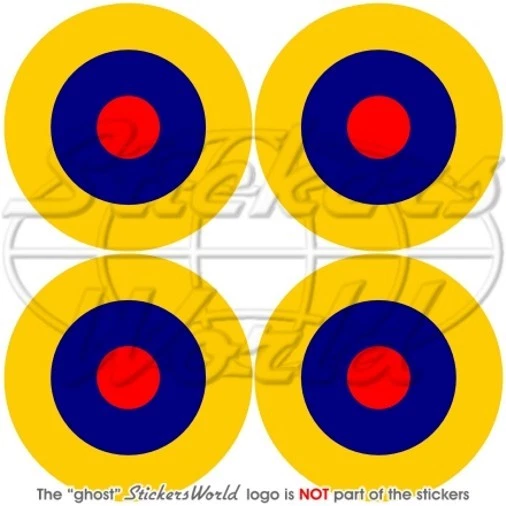 RAF Royal Air Force Type B1 Aircraft Roundel UK British 4" 100mm - Foto 8