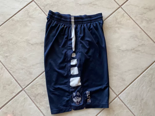 Nike Elite Stripe UCONN Huskies Practice Dri-Fit Basketball Game Shorts XL
