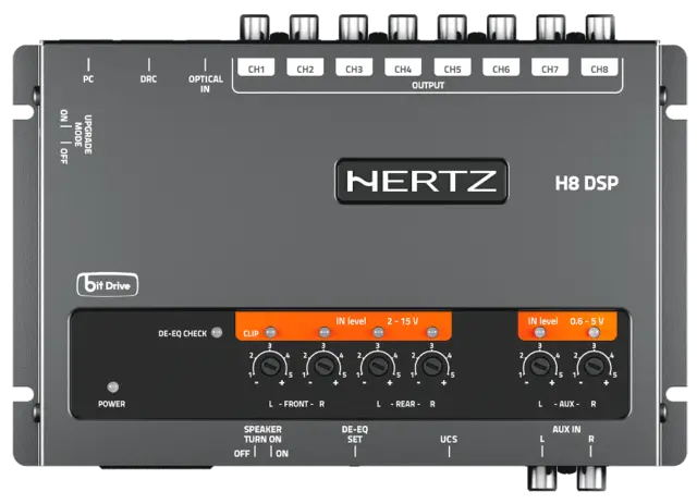 Hertz H8 DSP processore 8 canali con DSP + DRC HE controllo remoto + DRC HE