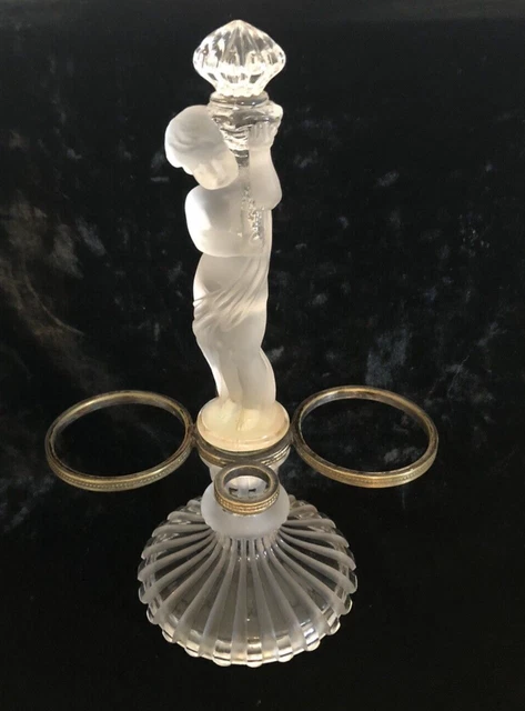 Serviteur De Table Huilier-vinaigrier Baccarat – Cristal Et Argent, Fin XIXème