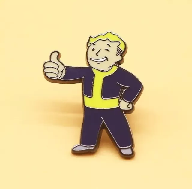 Fallout Vault-tec Vault Boy Enamel Lapel Pin Badge