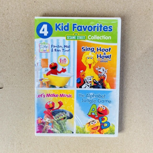 NEW 4 KID FAVORITES: SESAME STREET DVD Elmo Big Bird Oscar