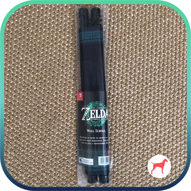 THE LEGEND OF Zelda Tears of the Kingdom Black Wall Scroll ONLY, NEW £