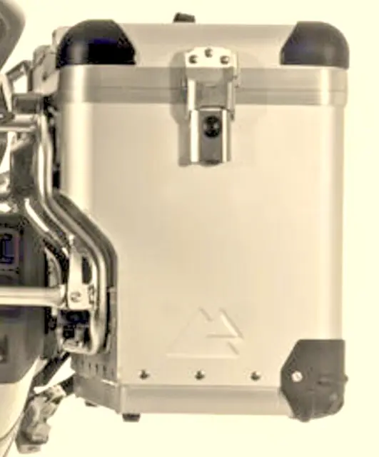 Touratech Zega Pro2 Koffer Sondersystem  Silber eloxiert 45L