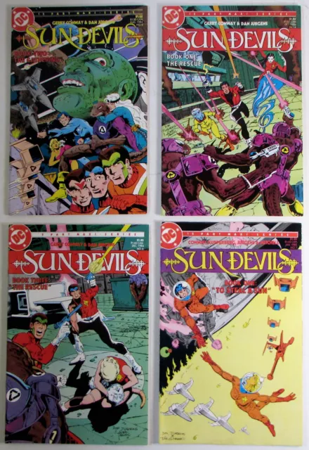 Sun Devils Lot of 4 #2,4,6,7 DC Comics (1984) VF+ 1st Print Comic Books